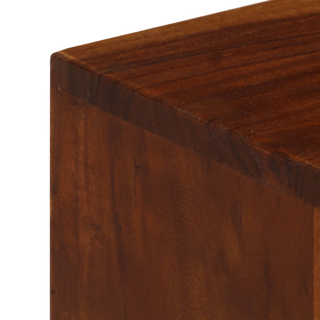 Meuble TV vidaXL avec 3 tiroirs 110x35x50 cm Bois d'acacia massif