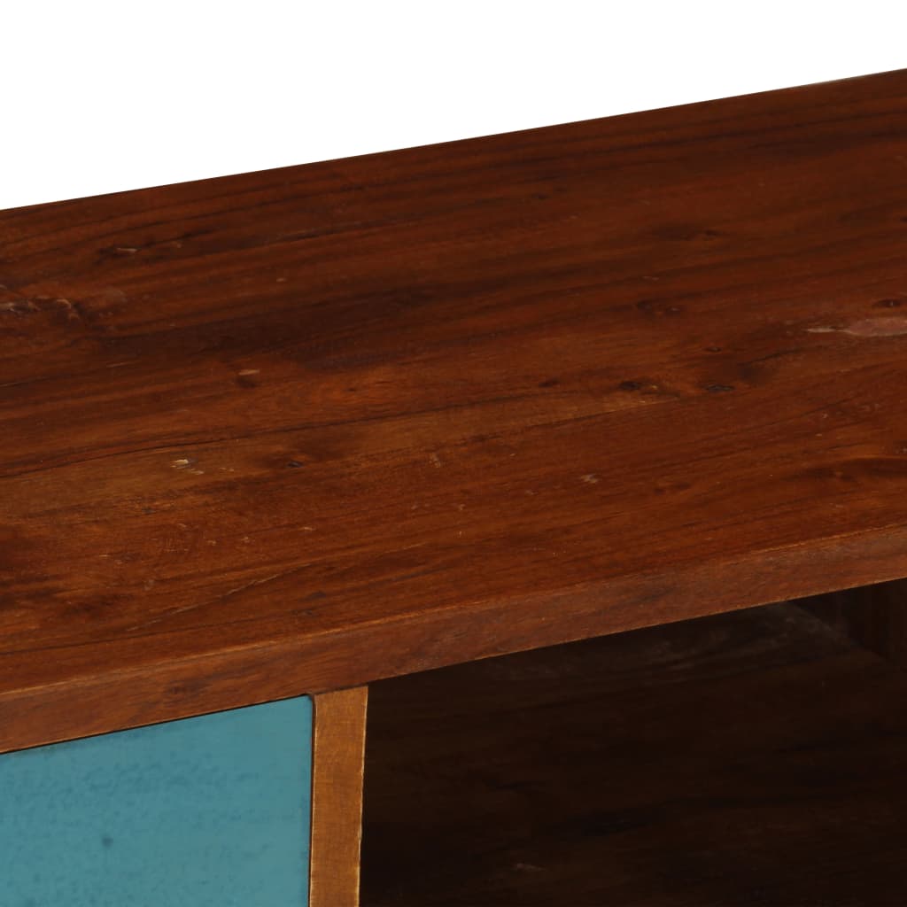 Meuble TV vidaXL avec 3 tiroirs 110x35x50 cm Bois d'acacia massif