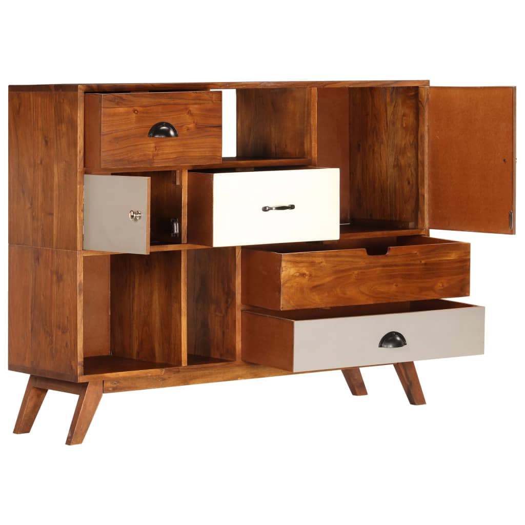 vidaXL Bahut 115x35x86 cm Bois d'acacia massif
