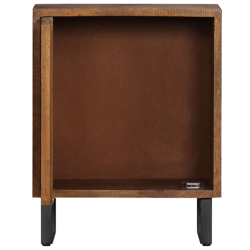 vidaXL Table de chevet 40x30x50 cm Bois de manguier massif