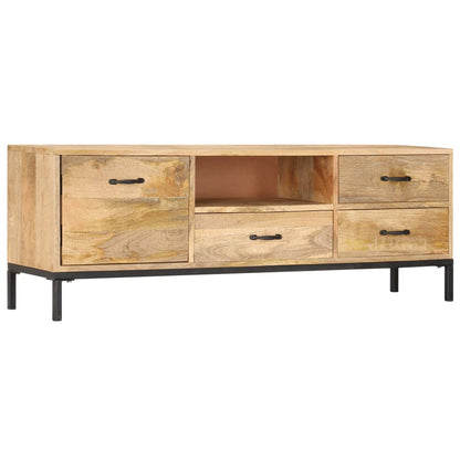 Meuble TV vidaXL 130x30x45 cm Bois de manguier massif