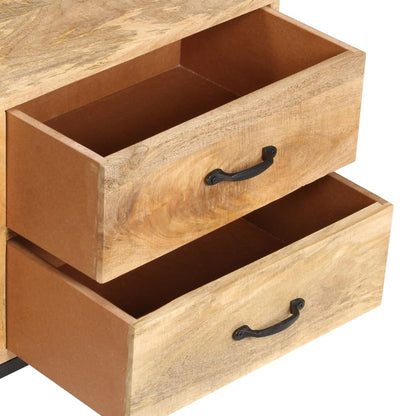 Meuble TV vidaXL 130x30x45 cm Bois de manguier massif