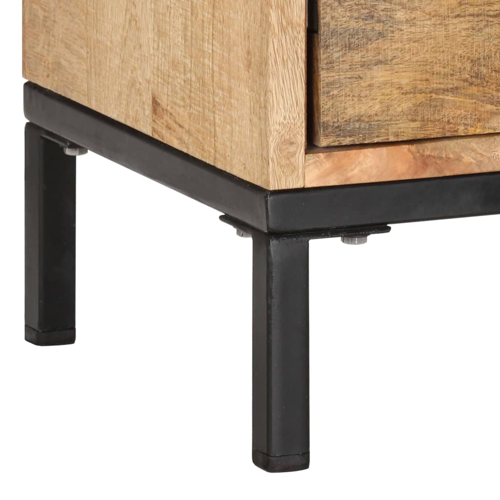 Meuble TV vidaXL 130x30x45 cm Bois de manguier massif