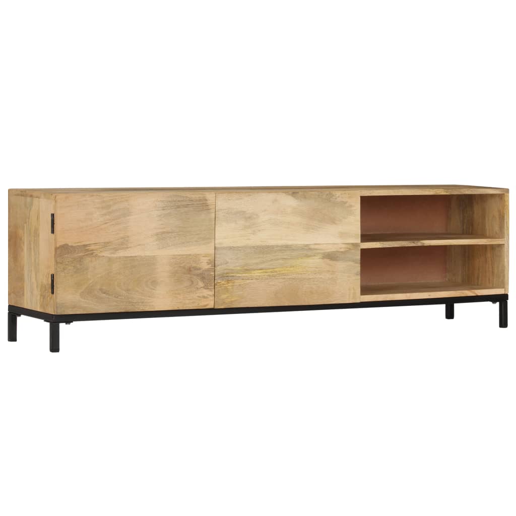 vidaXL Meuble TV 145x30x41 cm Bois de manguier massif