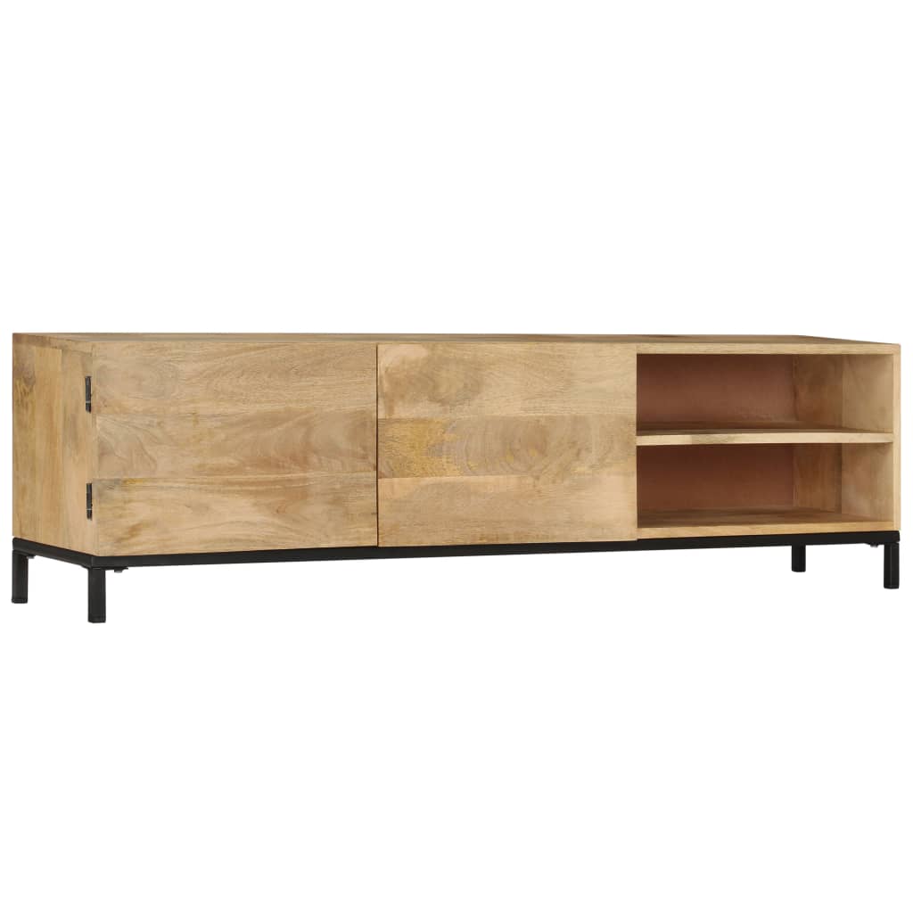 vidaXL Meuble TV 145x30x41 cm Bois de manguier massif