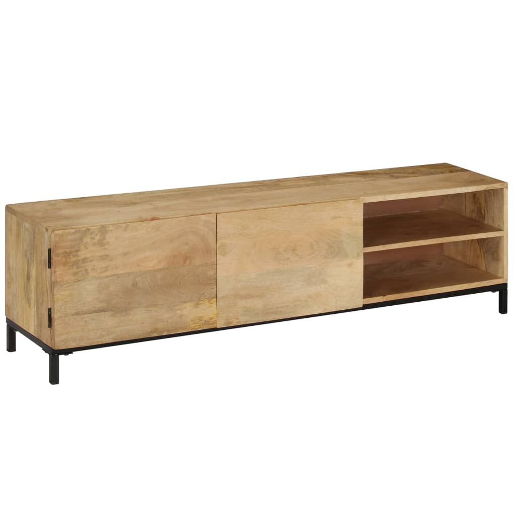 vidaXL Meuble TV 145x30x41 cm Bois de manguier massif