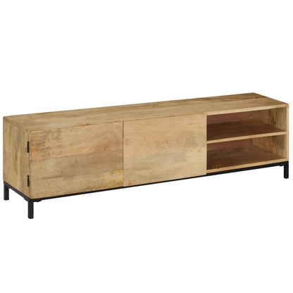 vidaXL Meuble TV 145x30x41 cm Bois de manguier massif