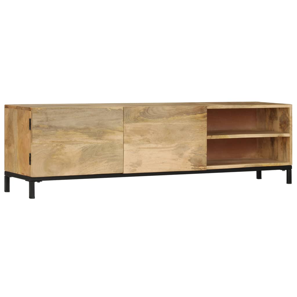 vidaXL Meuble TV 145x30x41 cm Bois de manguier massif