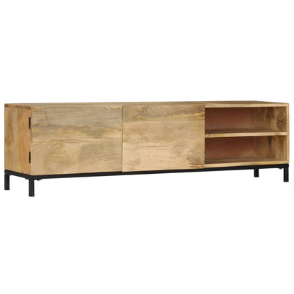 vidaXL Meuble TV 145x30x41 cm Bois de manguier massif