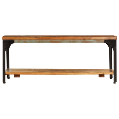 vidaXL Table basse avec étagère 100x60x35 cm en bois de récupération massif