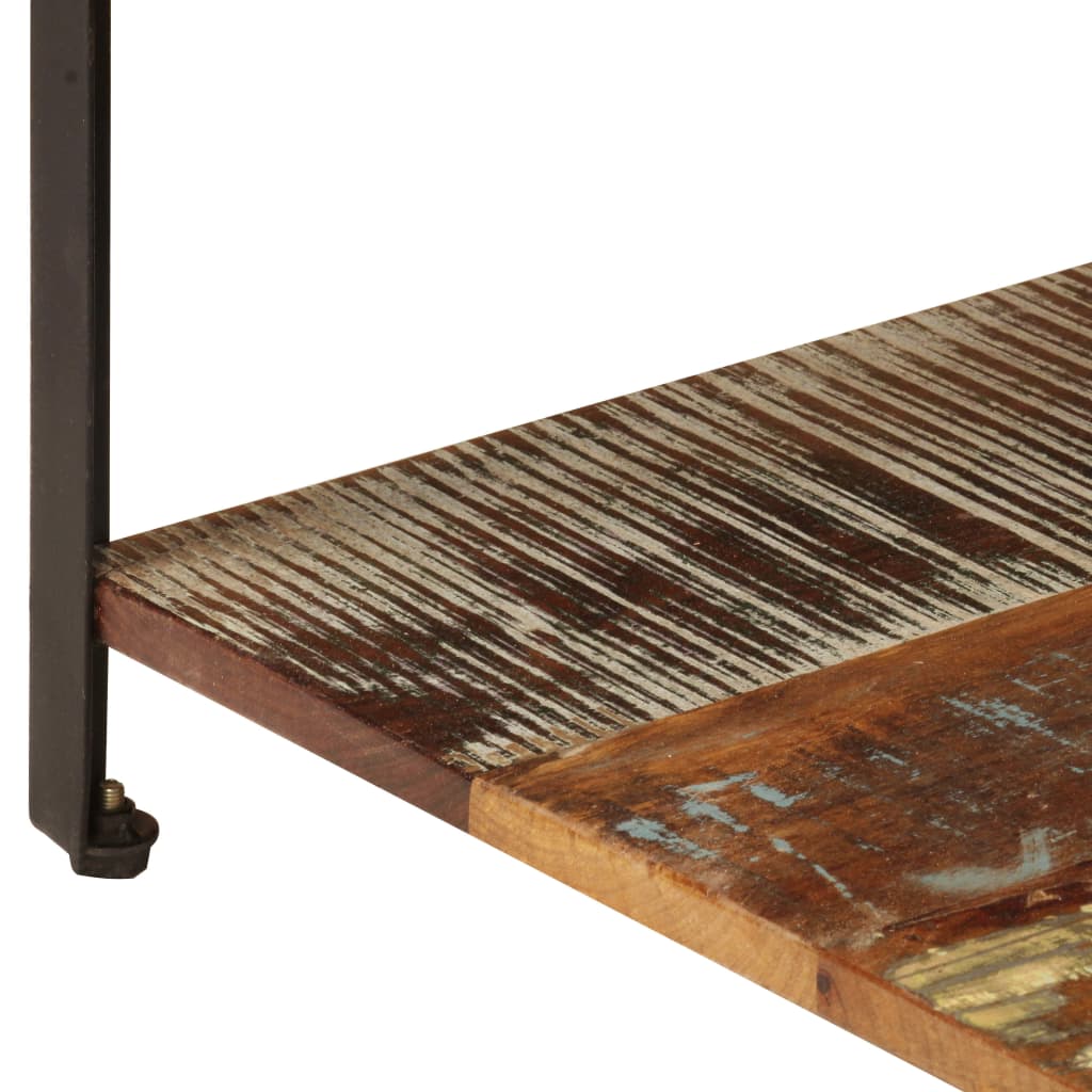 vidaXL Table basse avec étagère 100x60x35 cm en bois de récupération massif