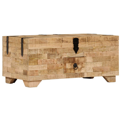 vidaXL Table basse Bois de manguier massif 80x40x35 cm
