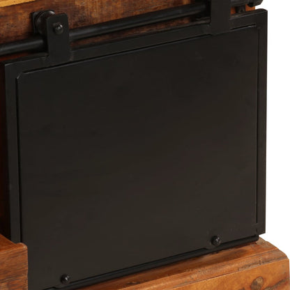 vidaXL Meuble TV 110x30x45 cm en bois de récupération massif