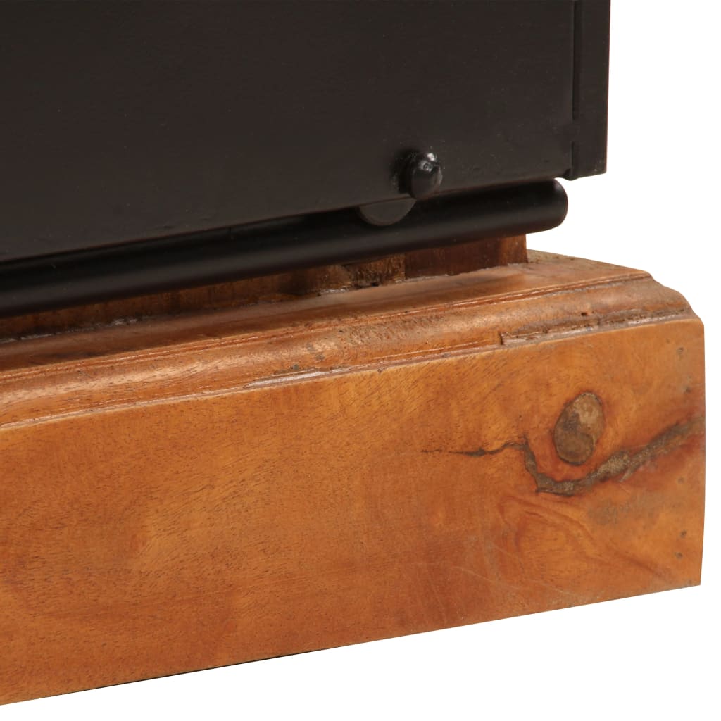 vidaXL Meuble TV 110x30x45 cm en bois de récupération massif