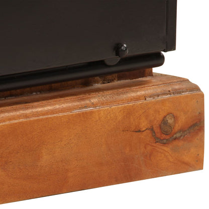 vidaXL Meuble TV 110x30x45 cm en bois de récupération massif