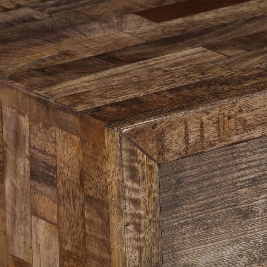 vidaXL Meuble TV 118x30x40 cm Bois de manguier massif