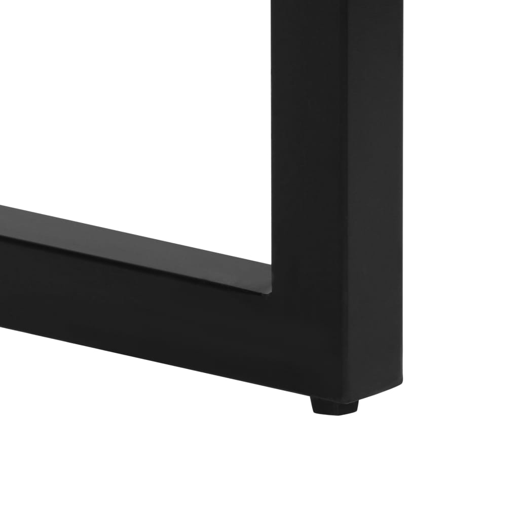 vidaXL Konsolentisch 120x35x76 cm Stahl und Massivholz Mango