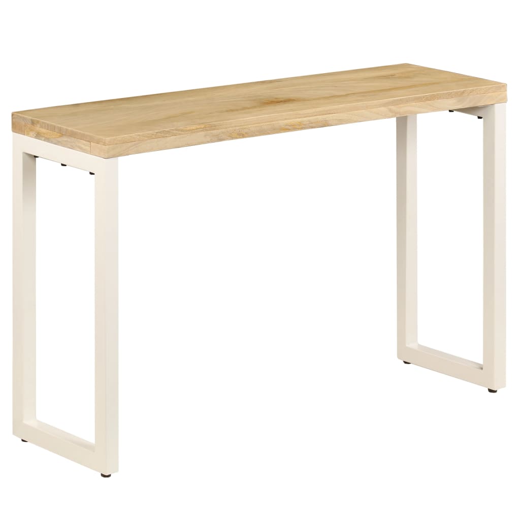vidaXL Konsolentisch 120x35x76 cm Stahl und Massivholz Mango
