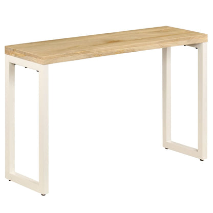 vidaXL Konsolentisch 120x35x76 cm Stahl und Massivholz Mango