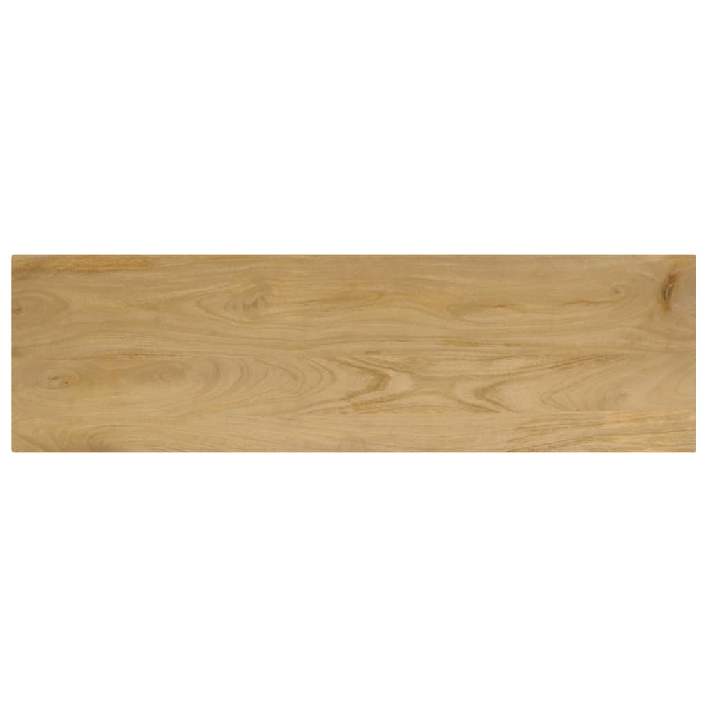 vidaXL Konsolentisch 120x35x76 cm Stahl und Massivholz Mango