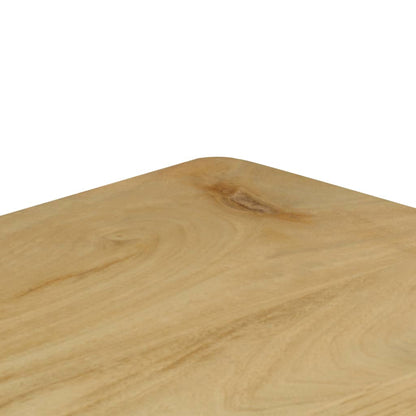 vidaXL Konsolentisch 120x35x76 cm Stahl und Massivholz Mango