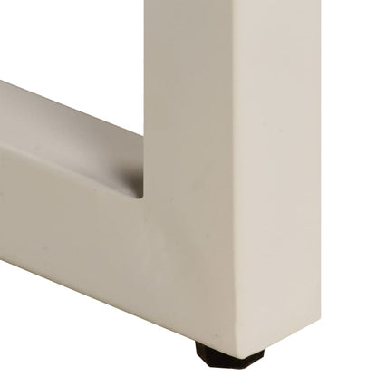 vidaXL Konsolentisch 120x35x76 cm Stahl und Massivholz Mango