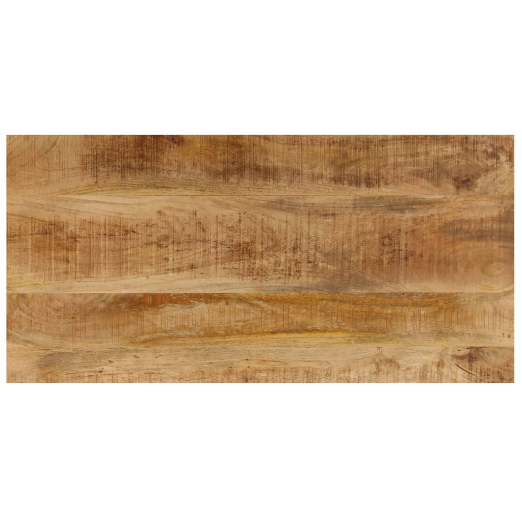vidaXL Table basse 100x50x35 cm Bois de manguier massif et acier