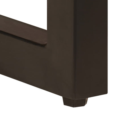 vidaXL Table basse 100x50x35 cm Bois de manguier massif et acier