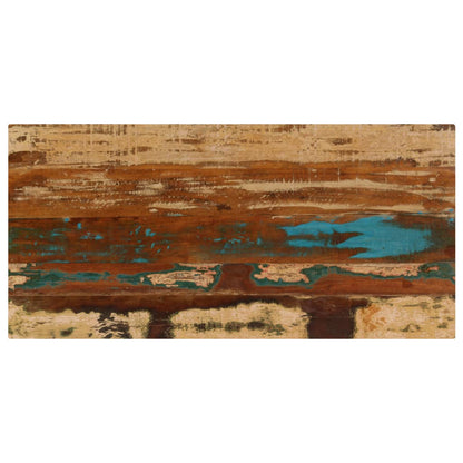 vidaXL Table basse 100x50x35 cm bois de récupération et acier