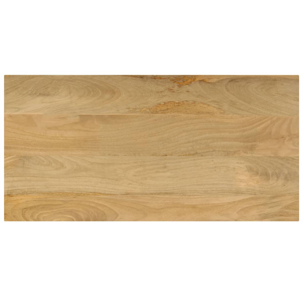 vidaXL Table basse 100x50x35 cm Bois de manguier massif et acier