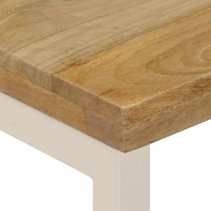 vidaXL Table basse 100x50x35 cm Bois de manguier massif et acier