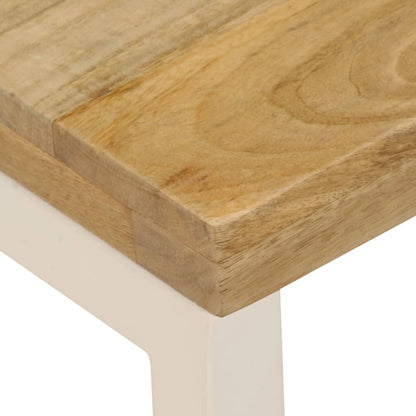 vidaXL Table basse 100x50x35 cm Bois de manguier massif et acier