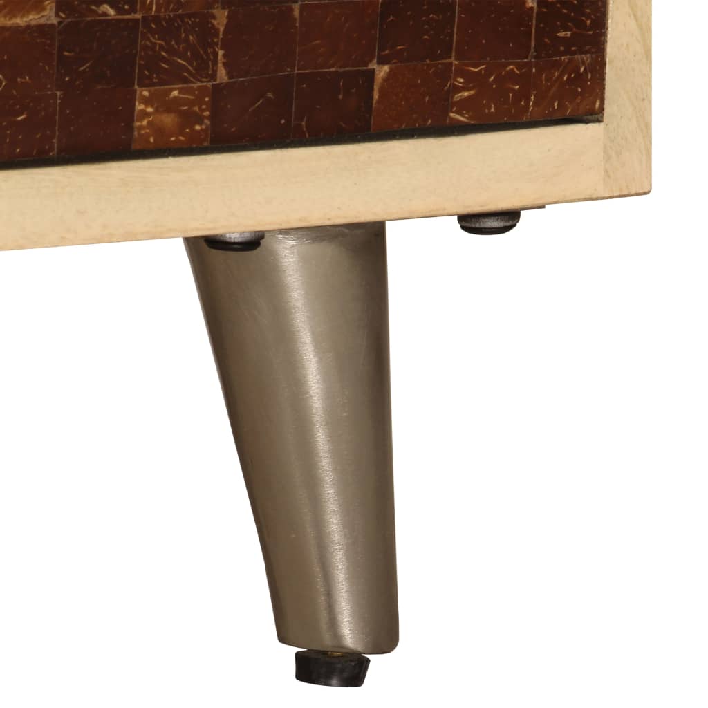 vidaXL Meuble TV 120x30x40 cm Bois de manguier massif