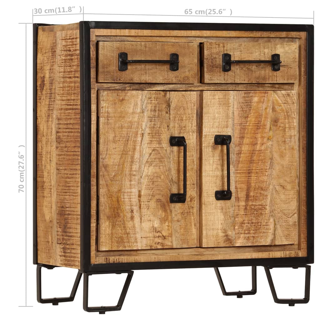 vidaXL Sideboard 65x30x70 cm Massivholz Mango