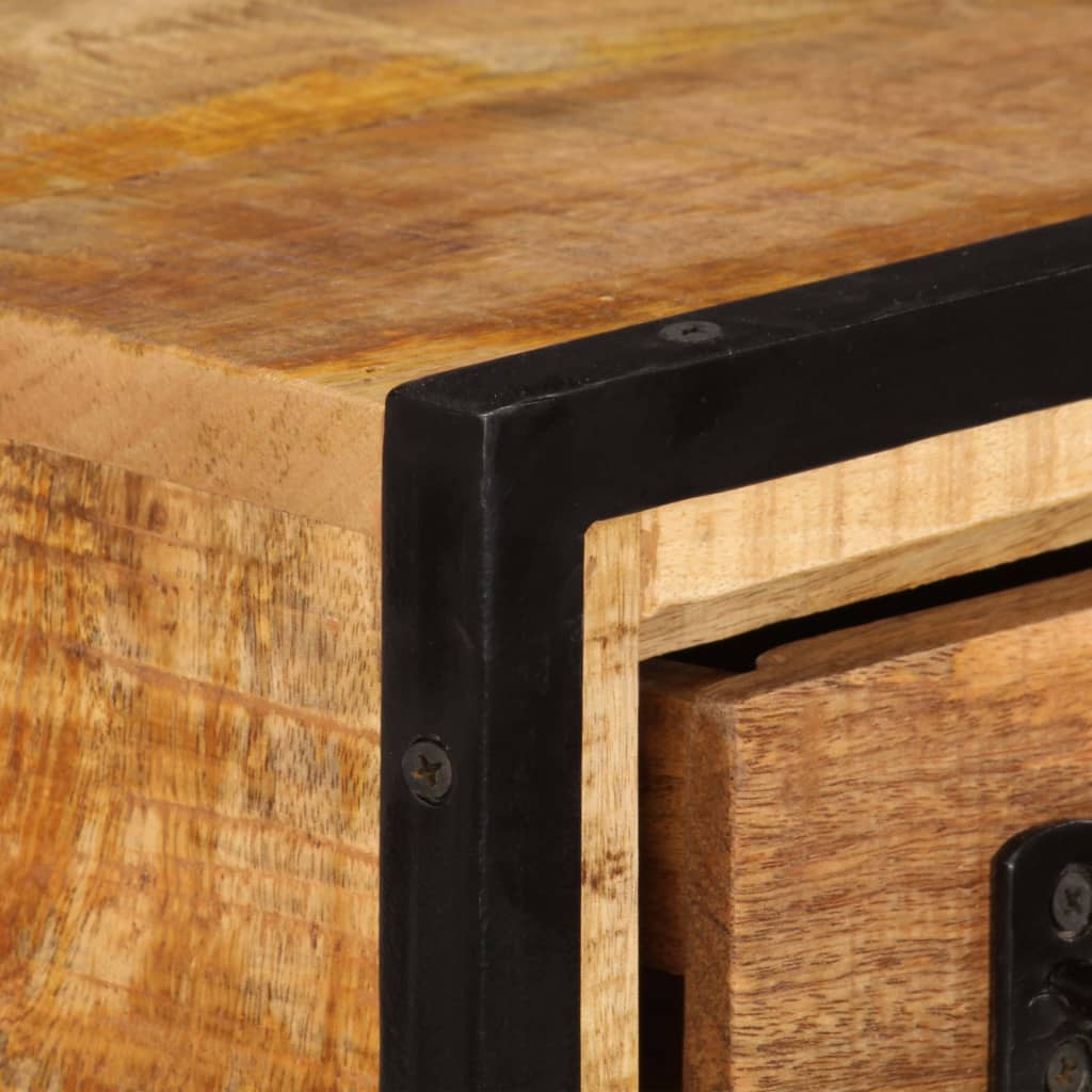 vidaXL Meuble TV avec tiroirs 120x30x40 cm Bois de manguier massif