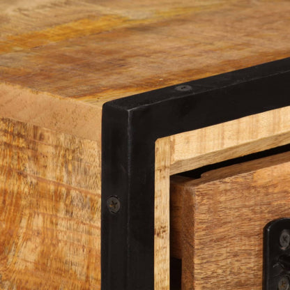vidaXL Meuble TV avec tiroirs 120x30x40 cm Bois de manguier massif