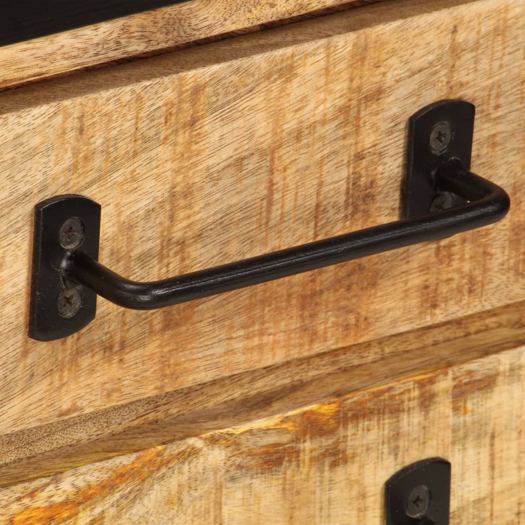 vidaXL Meuble TV avec tiroirs 120x30x40 cm Bois de manguier massif