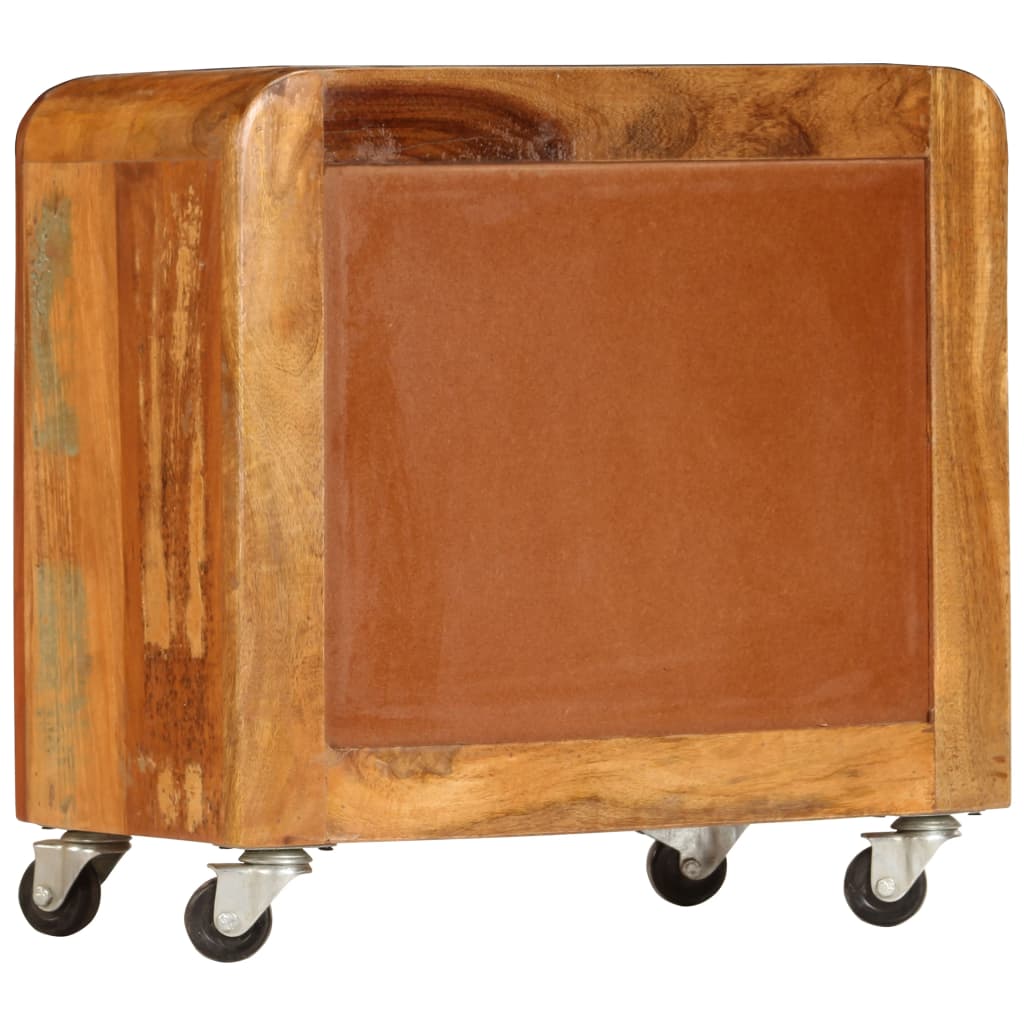 vidaXL Table de chevet 50x30x50 cm en bois de récupération massif
