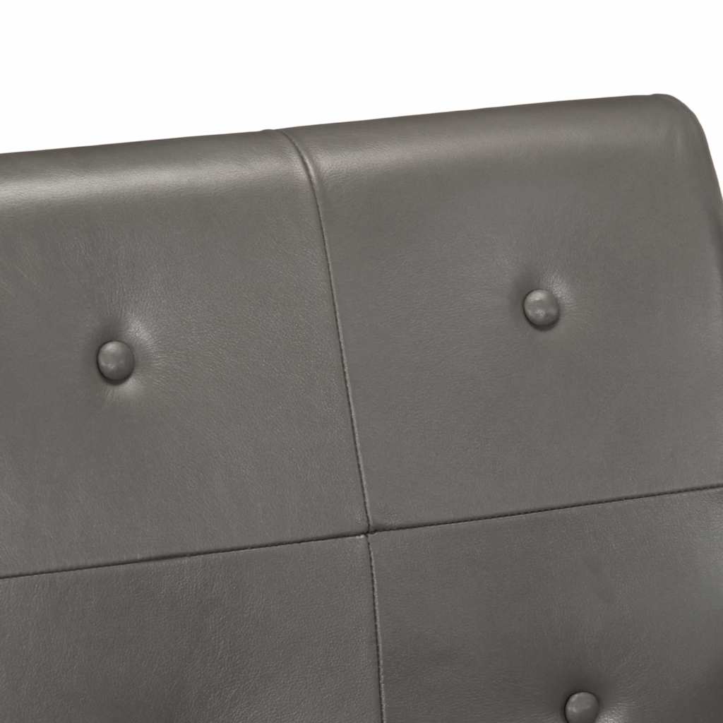 vidaXL Sessel Grau Echtleder