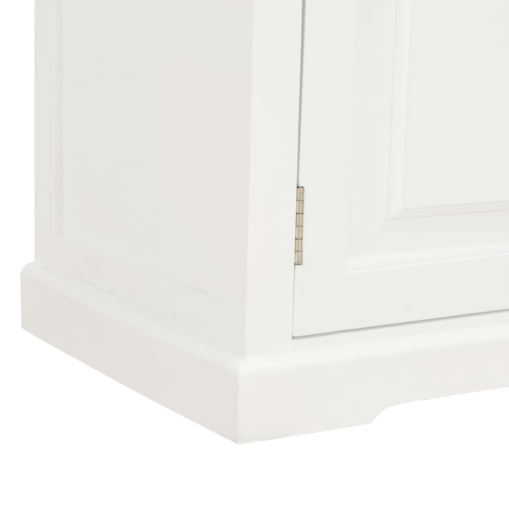 vidaXL Meuble TV Blanc 90x30x40 cm Bois