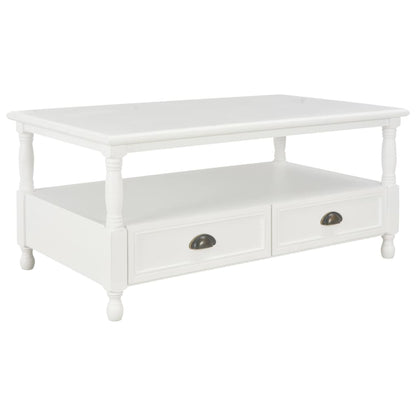 vidaXL Couchtisch Weiß 100×55×45 cm Holz