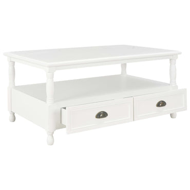 vidaXL Couchtisch Weiß 100×55×45 cm Holz