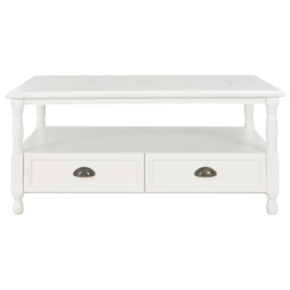 vidaXL Couchtisch Weiß 100×55×45 cm Holz