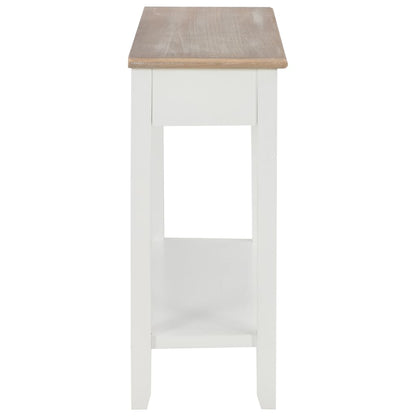 vidaXL Konsolentisch Weiß 110 x 35 x 80 cm Holz