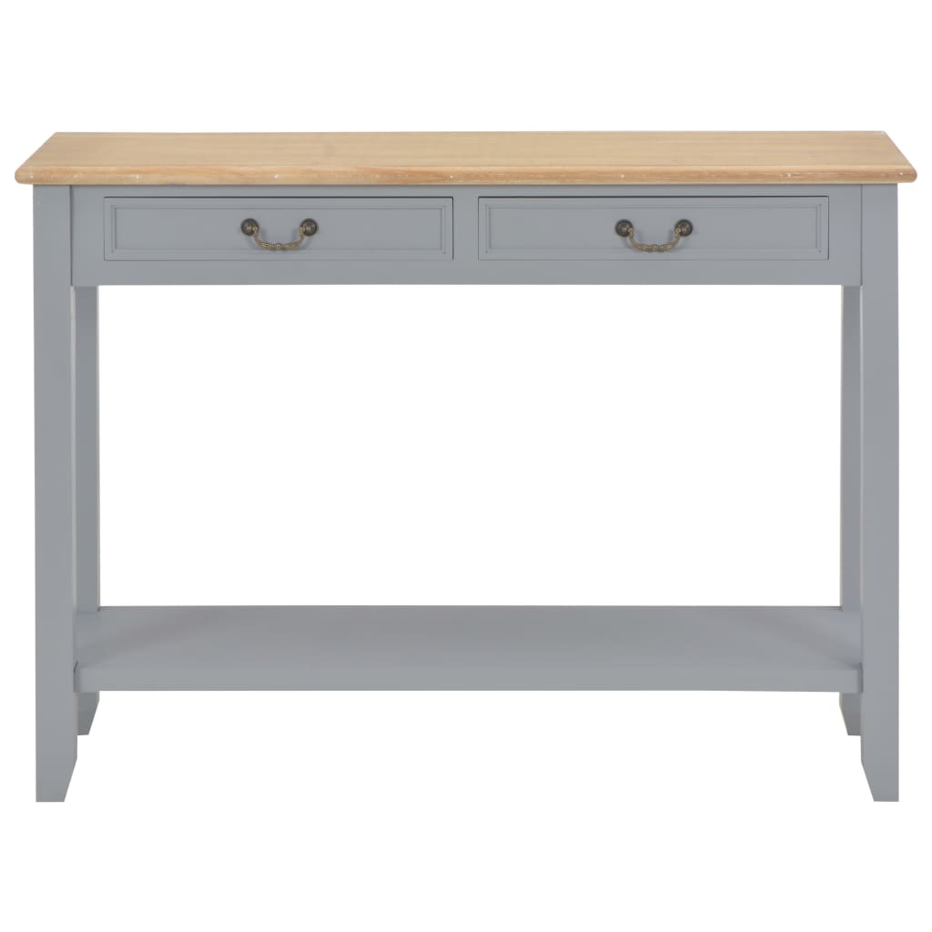 vidaXL Konsolentisch Grau 110 x 35 x 80 cm Holz