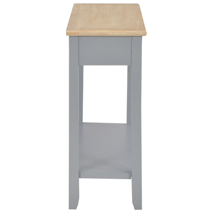 vidaXL Konsolentisch Grau 110 x 35 x 80 cm Holz