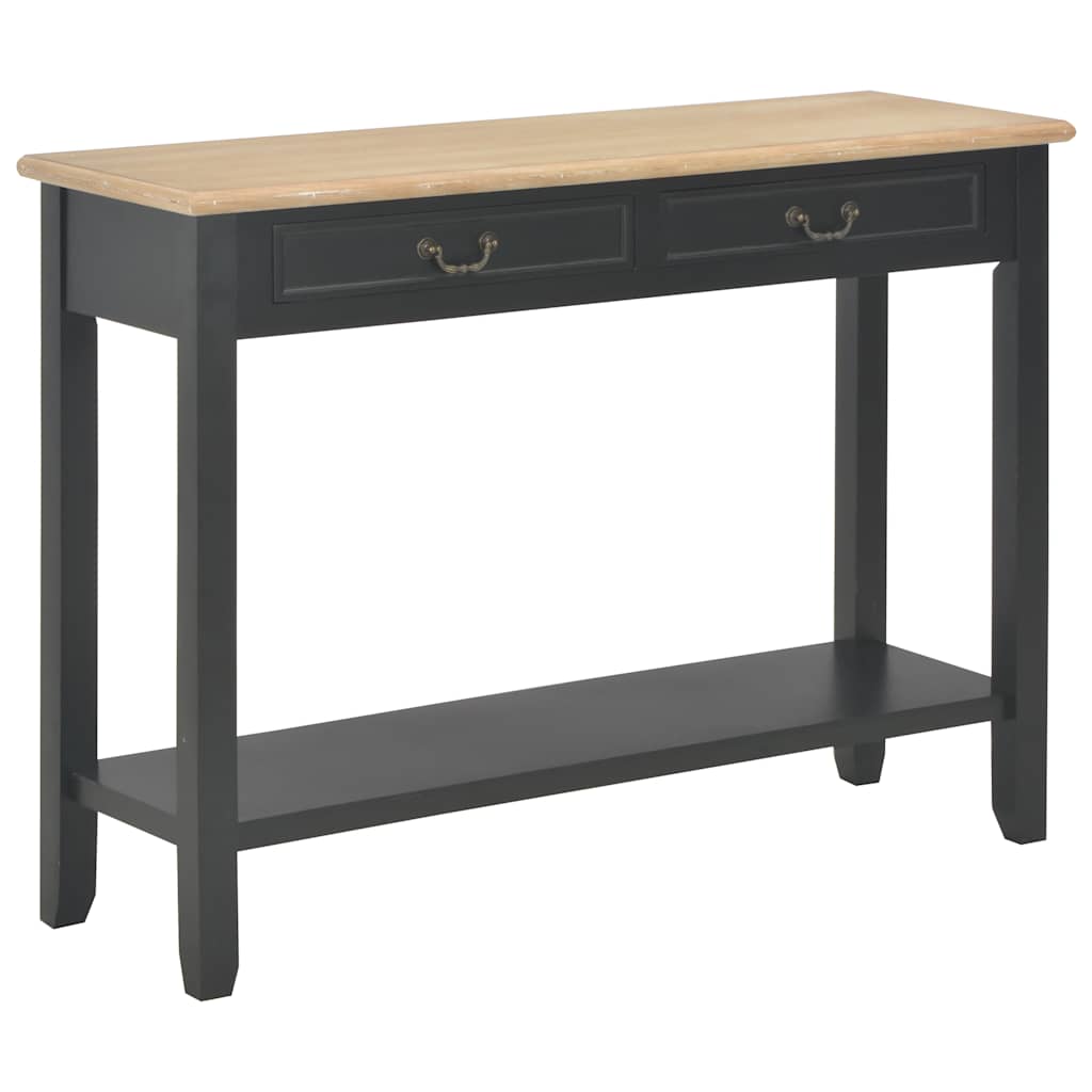 vidaXL Konsolentisch Schwarz 110 x 35 x 80 cm Holz
