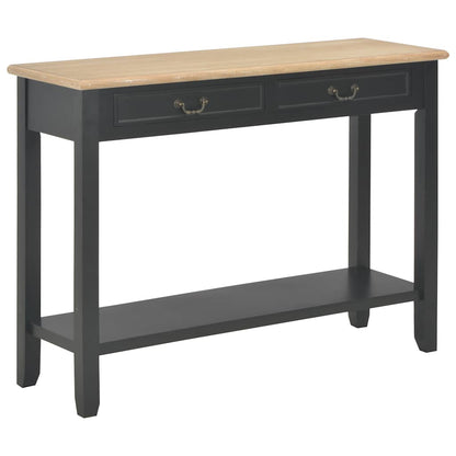 vidaXL Konsolentisch Schwarz 110 x 35 x 80 cm Holz