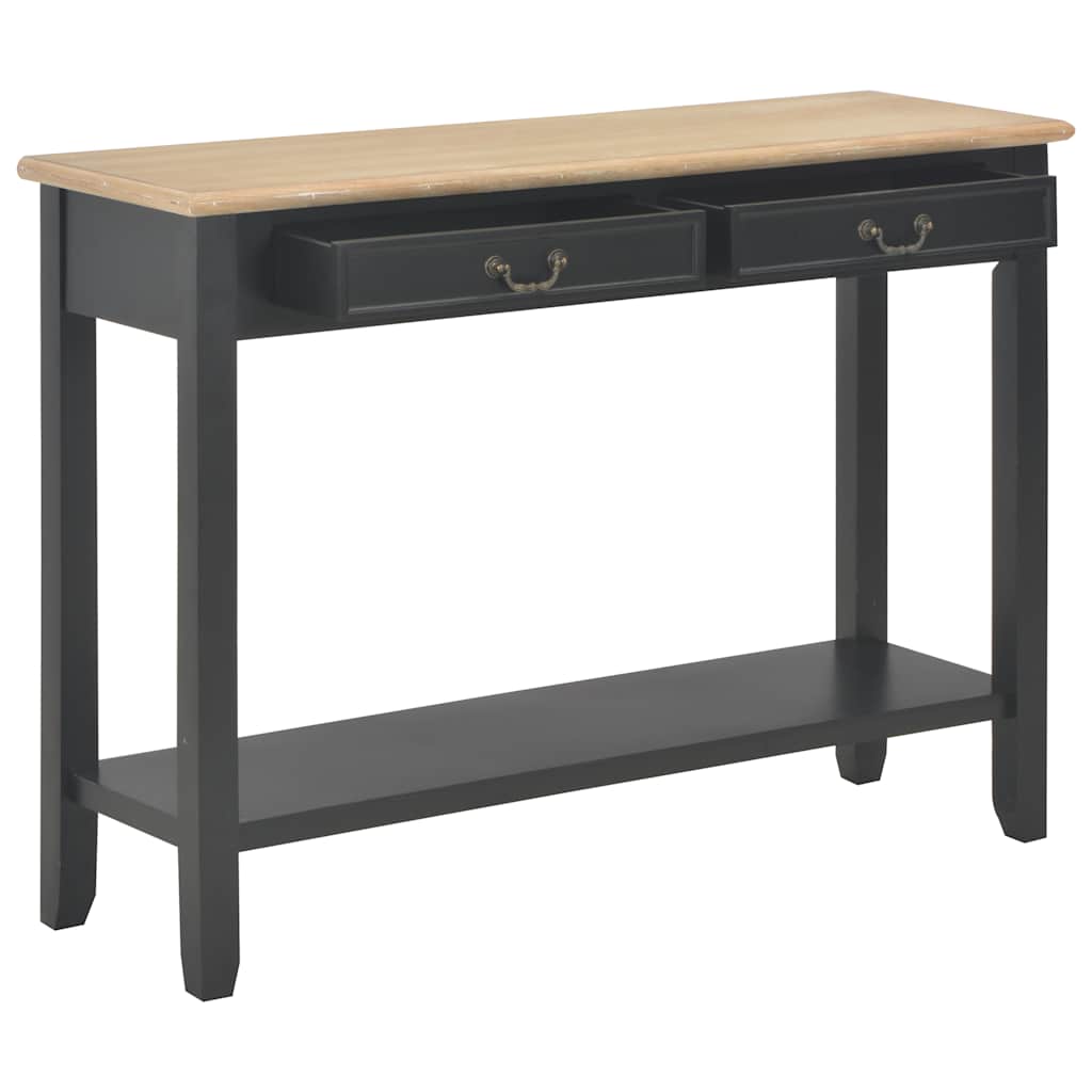 vidaXL Konsolentisch Schwarz 110 x 35 x 80 cm Holz
