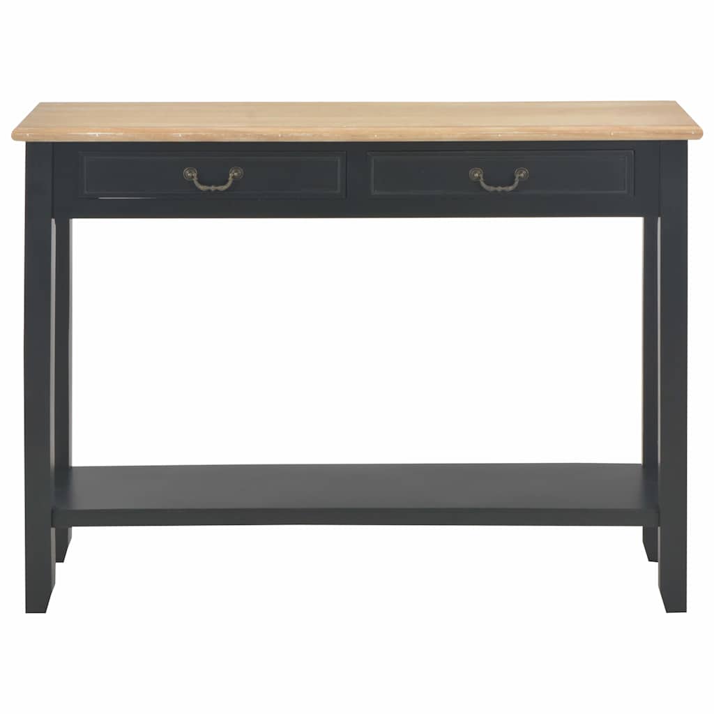 vidaXL Konsolentisch Schwarz 110 x 35 x 80 cm Holz